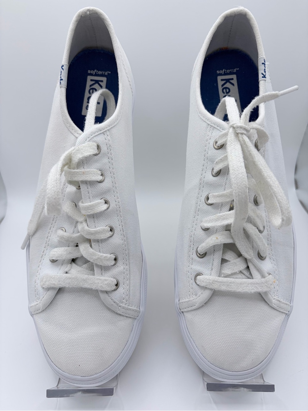 Keds Women's White Sneakers - Size 8 - Excellent Condition + FREE Bonus!